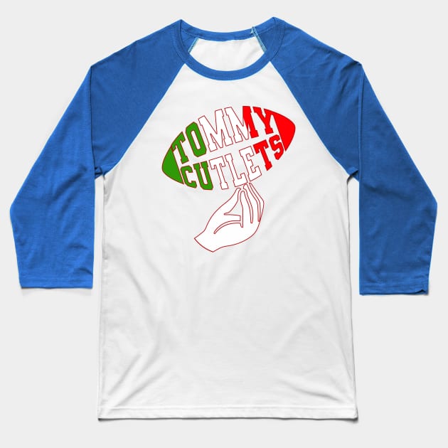 Tommy Cutlets Baseball T-Shirt by Nolinomeg